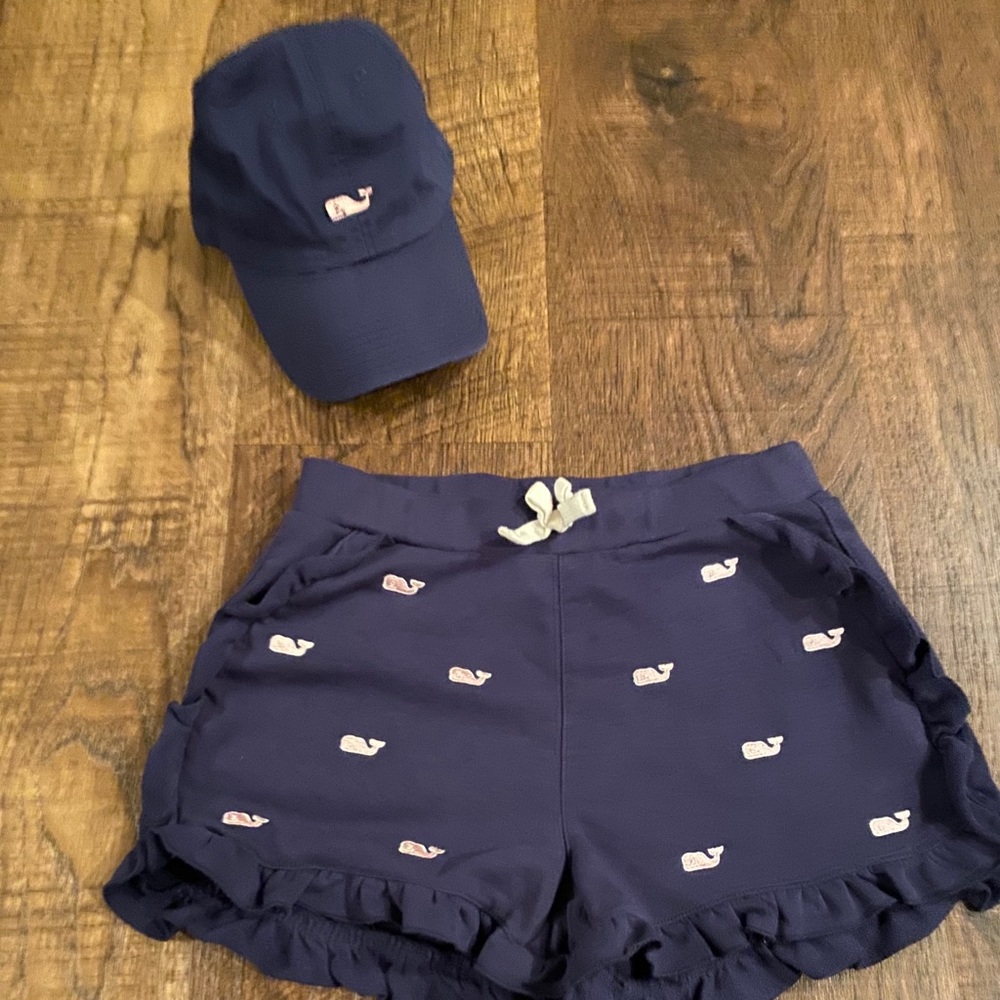 Vineyard vines for target shorts and hat sz 7/8